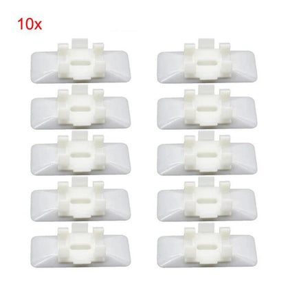 10 x Car Body Side Moulding Clips White for Mercedes Benz W124 W129 (1990-1996)