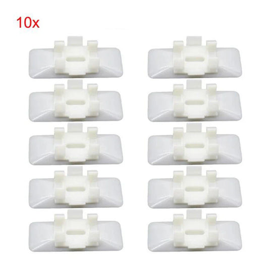 10 x Car Body Side Moulding Clips White for Mercedes Benz W124 W129 (1990-1996)