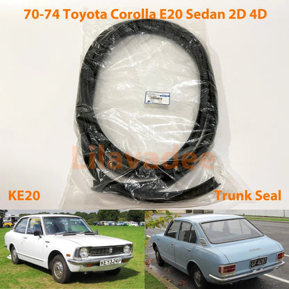 Trunk Lid Weatherstrip Rubber Seal for Toyota Corolla KE20 Sedan (1970-1979)
