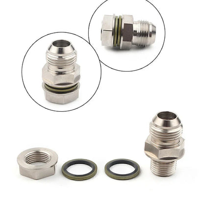 Turbo Oil Pan 10AN Drain Plug Adapter Fitting for Car (No Weld)