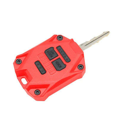 Red Key Fob Shell Case Cover for Jeep Wrangler JK (2007-2017)