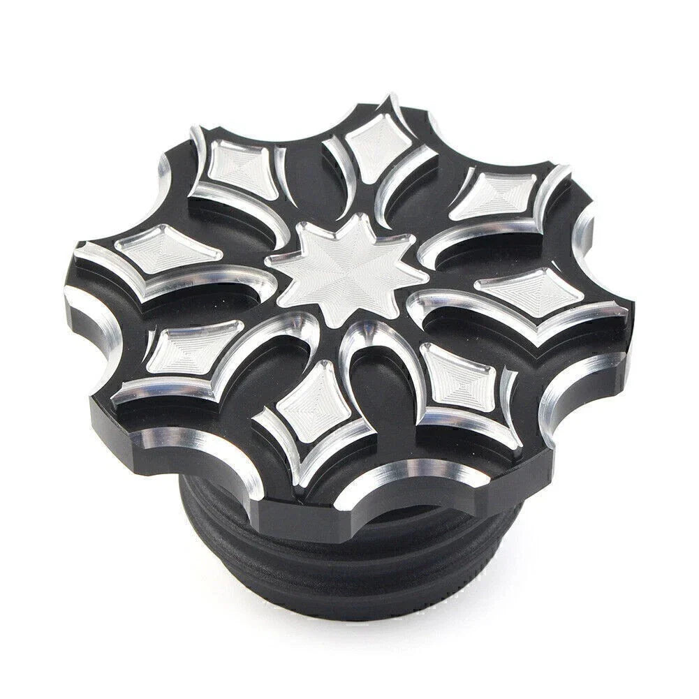 Fuel Gas Tank Cap Cover for Harley Sportster Touring Softail Dyna (92-17)