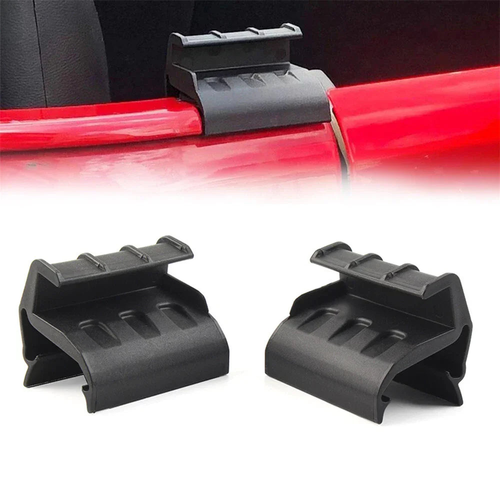 Soft Top Rear Window Clips Black for Jeep Wrangler JK JKU (2007-2018)