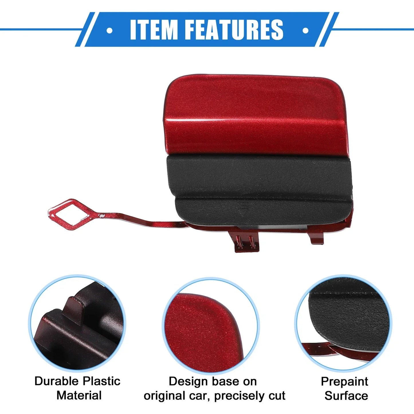 Car Rear Bumper Tow Hook Eye Hole Cover for Mercedes-Benz C300 (2019-2021)