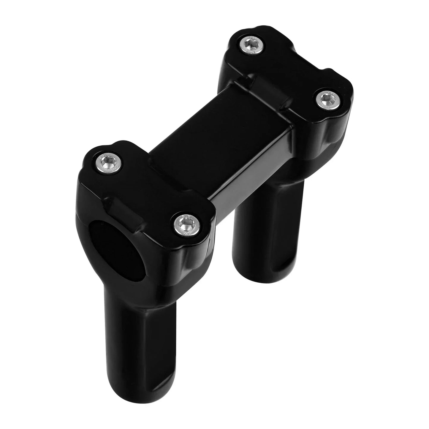 4" Black Handlebar Risers for Harley Dyna Softail Fatboy