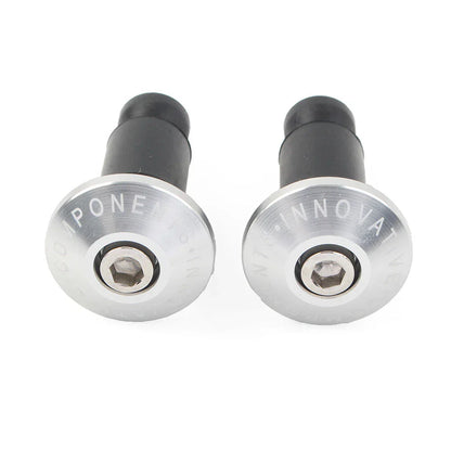 7/8" Handlebar End Weights Grips Cap Plugs for Dirt Bike Motor Silver