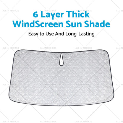 6 Layer WindScreen Sun Shade for Tesla Model Y (2020-2024) UV Protection