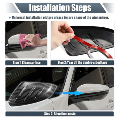 Rearview Mirror Cover Overlay Gloss Black for Hyundai Sonata (2020-2023)