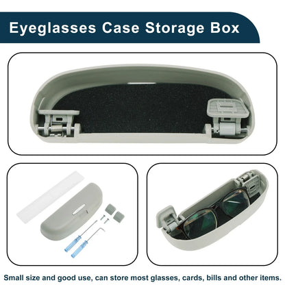 Car Sunglasses Case for Hyundai Tucson 2022-2025 ABS Grey 1 x Set