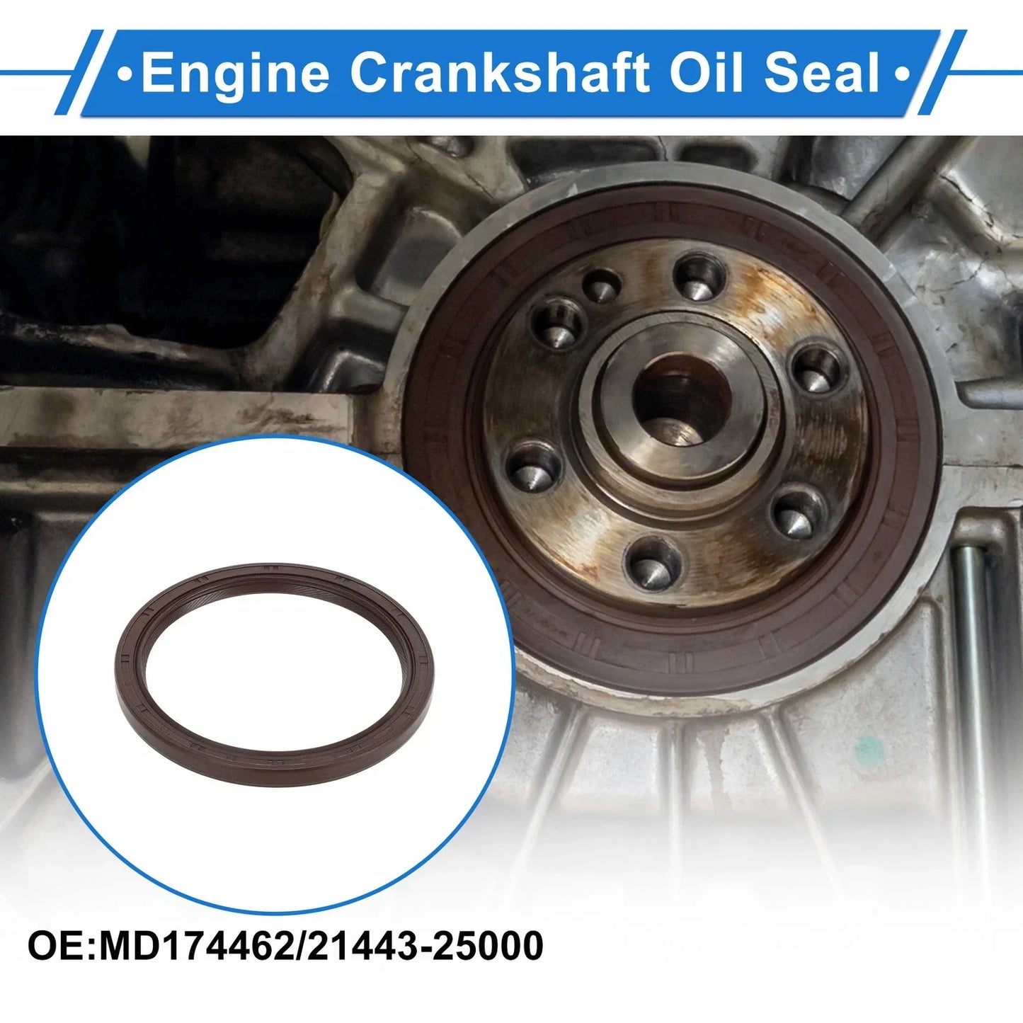 Rear Crankshaft Oil Seal for Hyundai (MD174462, 21443-25000)