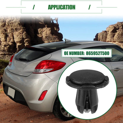 Fender Liner Clips for Hyundai Veloster 2012-2021 - 10 Pcs Black