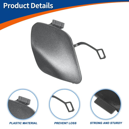 Car Bumper Tow Hook Cover for Mercedes S W222 (2014-2017) Gray