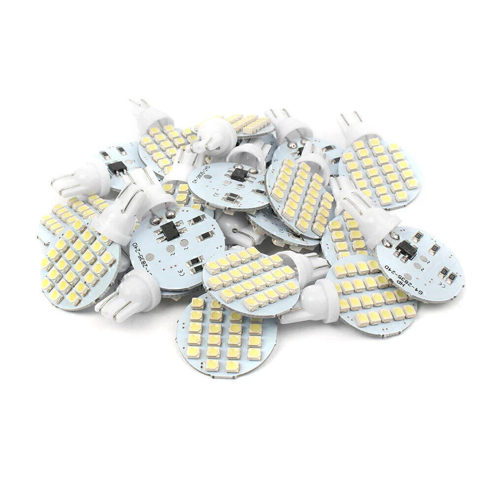 20 x T10/921/194 24SMD LED Cold White Interior Lights for RV Trailers