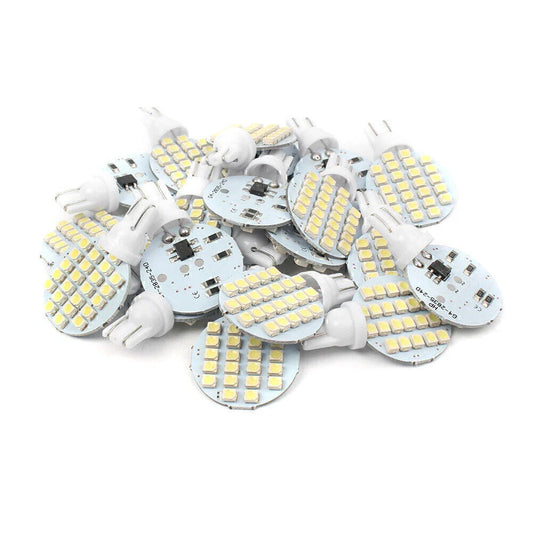 20 x T10/921/194 24SMD LED Cold White Interior Lights for RV Trailers