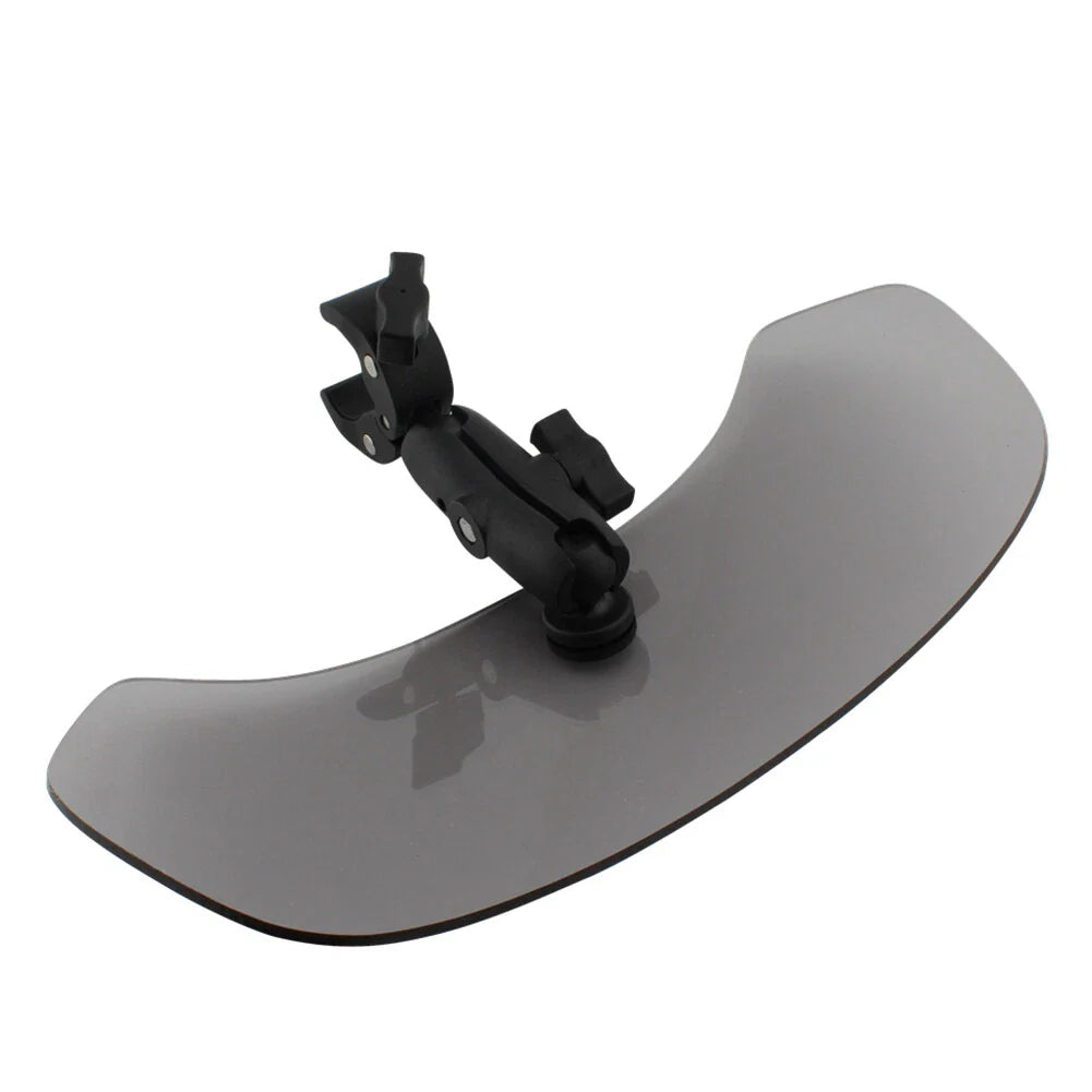 Large Front Windshield Deflector for Universal Motorcycle - Gray
