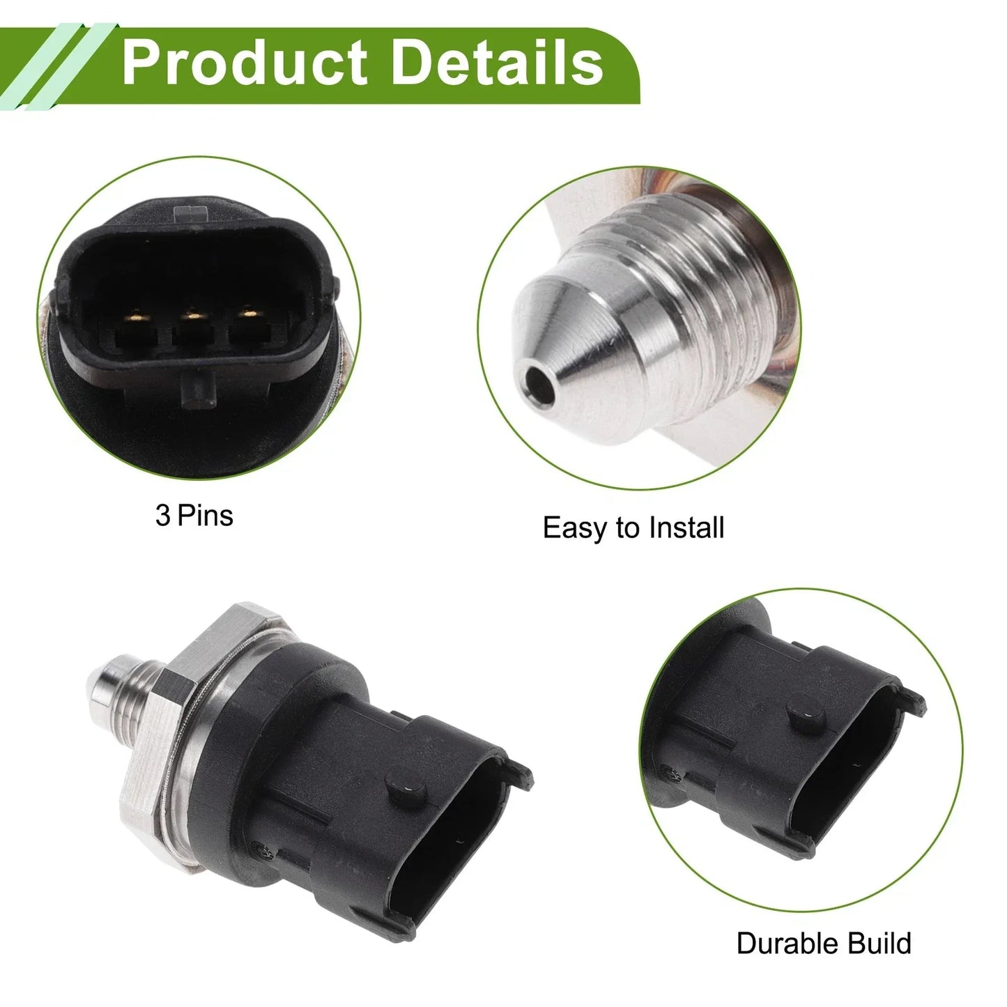 Fuel Injection Pressure Sensor for Buick Enclave (2012-2017) 1 x Pc