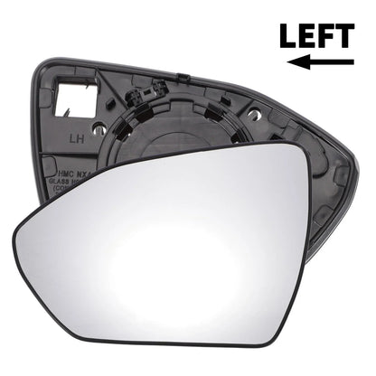 Left Side White Mirror Glass with Back for Hyundai Tucson (2022-2024)