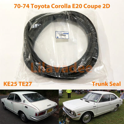Trunk Lid Weatherstrip Rubber Seal for Toyota Corolla KE25 TE27 (1975-1980)