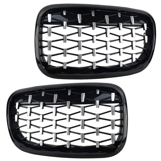 Front Kidney Grille Diamond for BMW X5 E70 X6 E71 (2007-2013) - 1 Pair