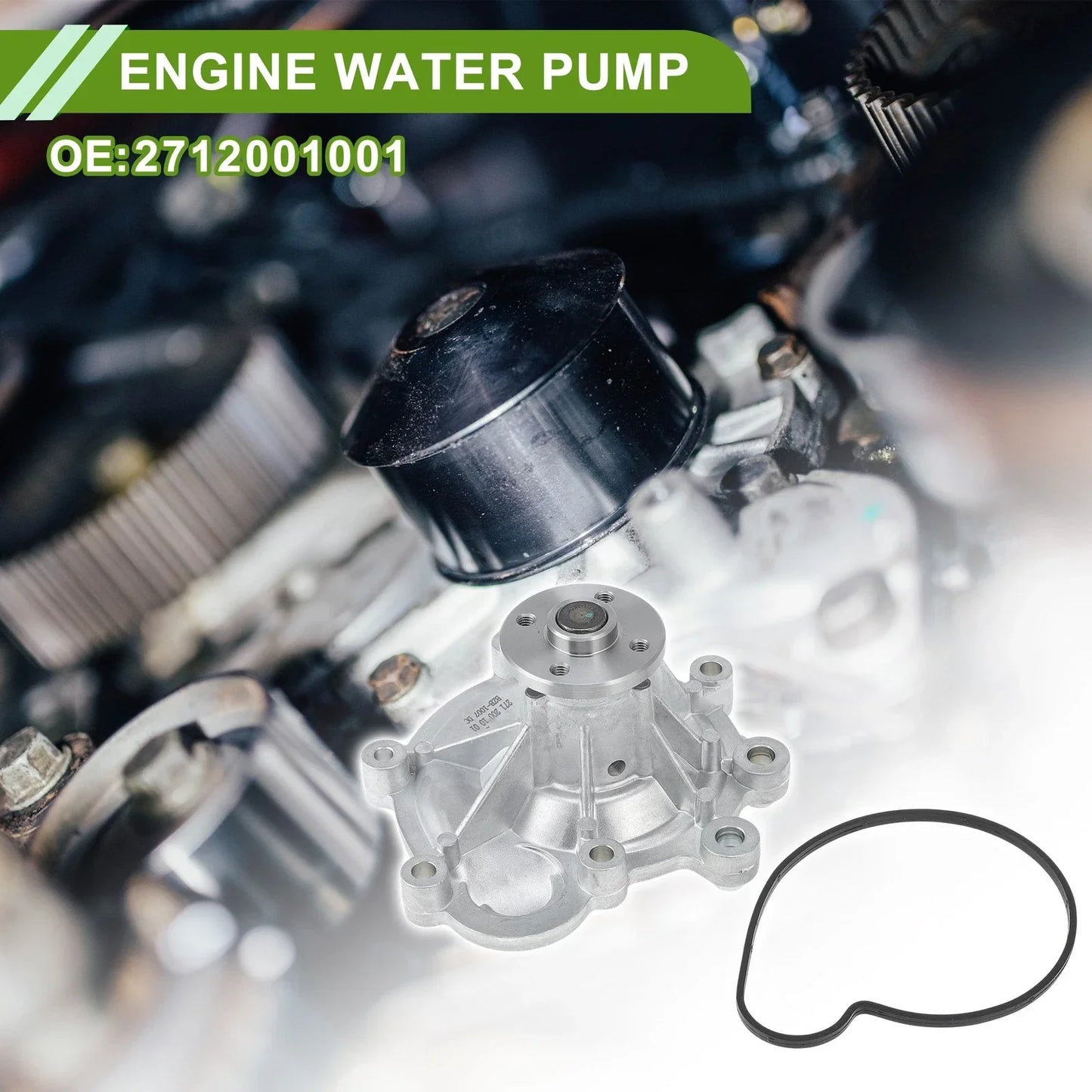 Water Pump for Mercedes-Benz CLK200 A209 C209 (2002-2010)
