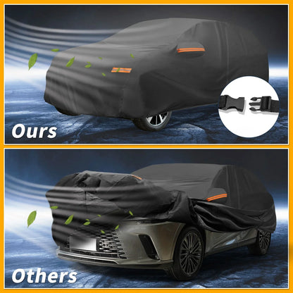 Waterproof All Weather Car Cover for Lexus RX (2016-2023) - Black 190T-PU