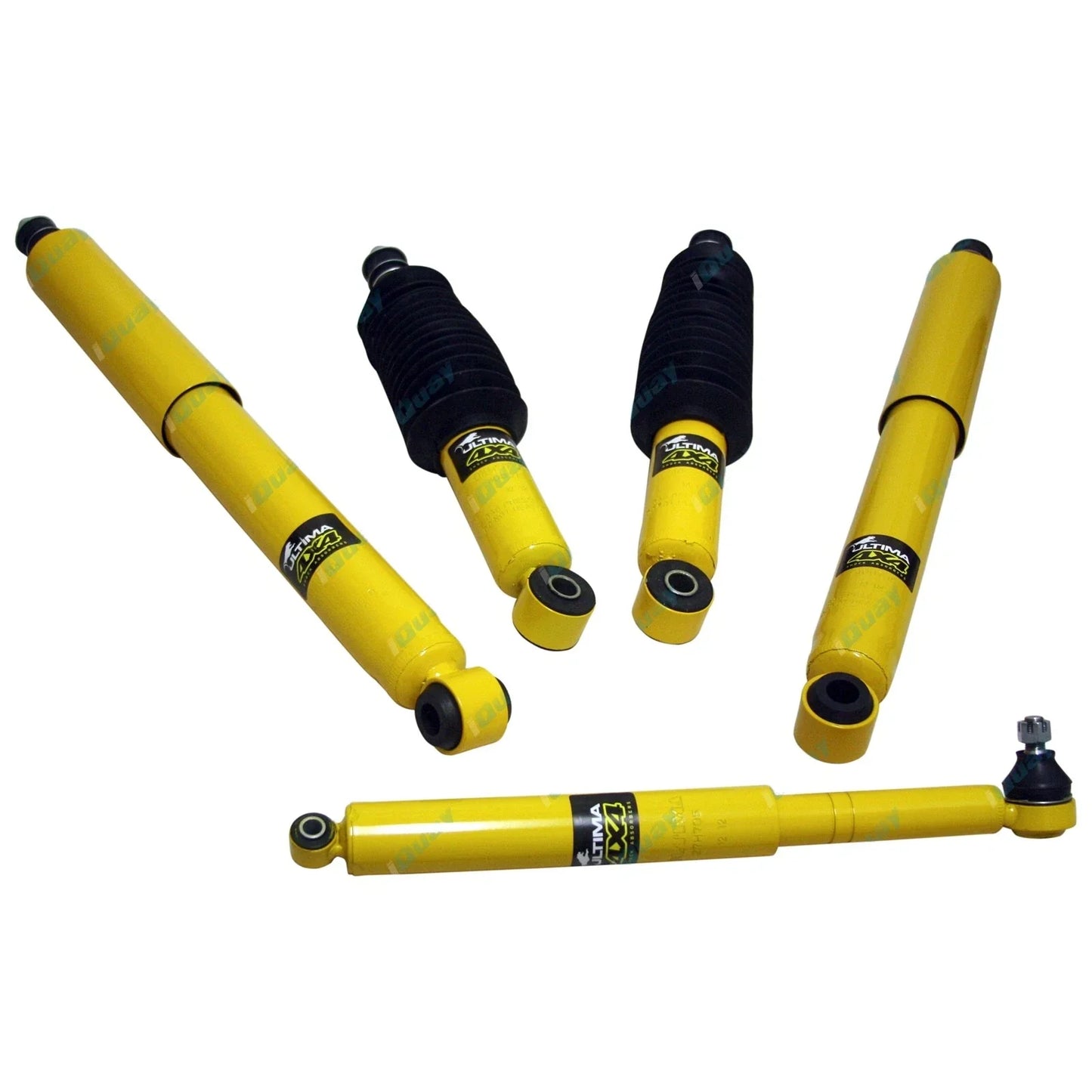 Front + Rear Shock Absorbers + Steering Damper for Hilux 4Runner Surf YN63 LN61