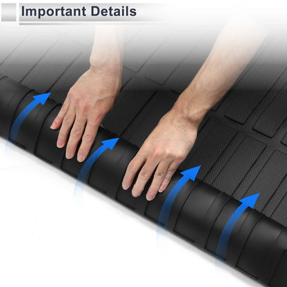 Cargo Liner Rear Trunk Mat for Honda CR-V (2023-2024) Long Grid Pattern TPE