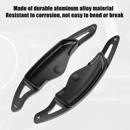 Steering Wheel Paddle Shifter Extensions for Hyundai 2018-2021 Aluminum Black