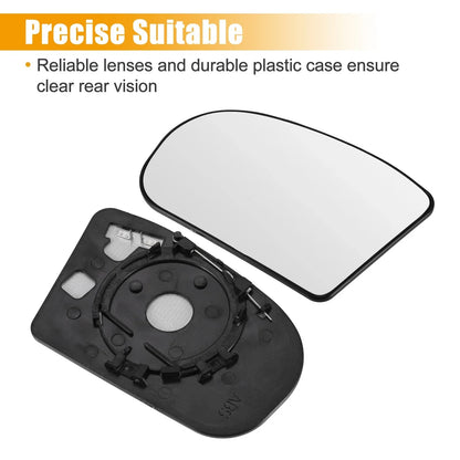 Heated Left Side Rearview Mirror Glass for Mercedes-Benz (2002-2005)
