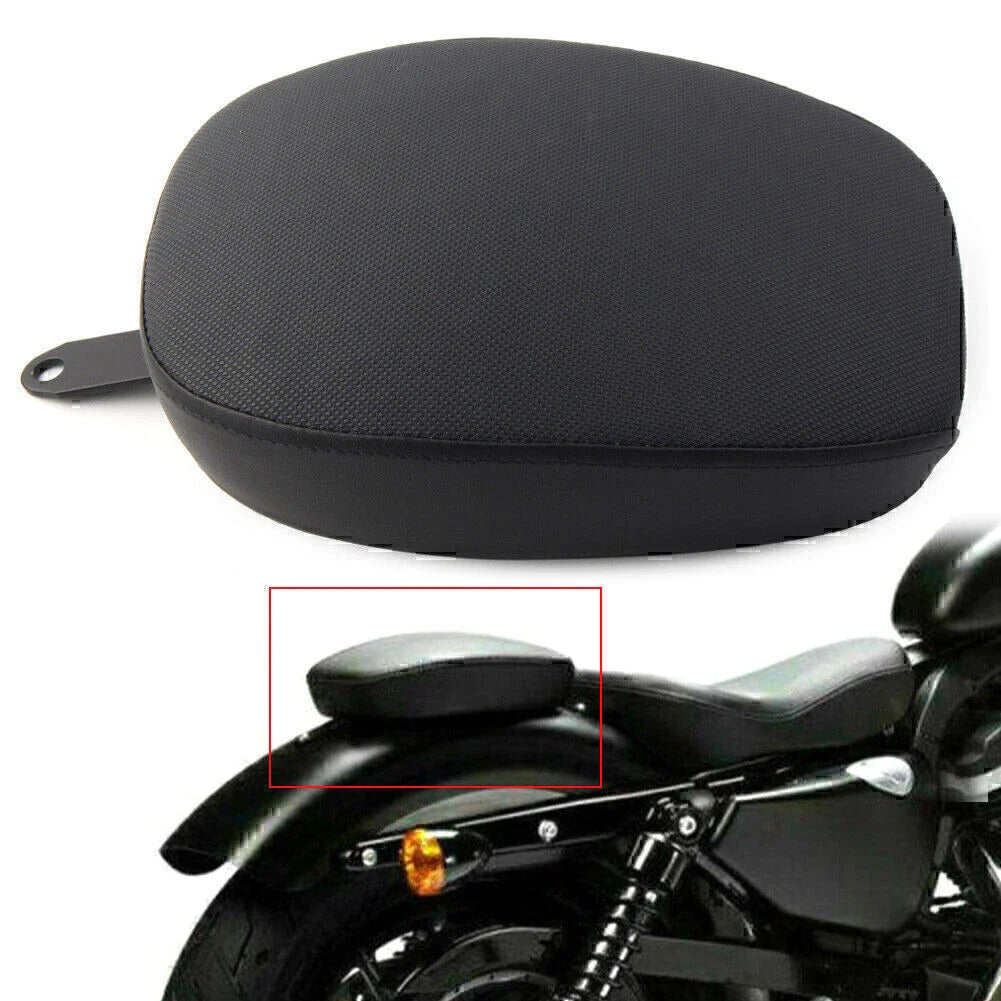 Black Rear Passenger Pillion Pad Seat for Sportster XL1200 883 2014-2016