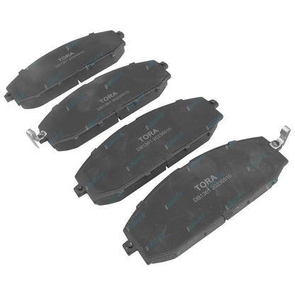 2 Front Disc Rotors Slotted + Drilled + 4x4 Brake Pads for Patrol GU Y61 1997~15