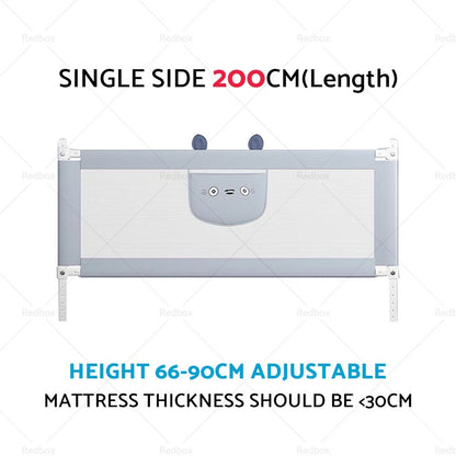 Adjustable Folding Kids Safety Bed Rail for Toddler Cot Guard