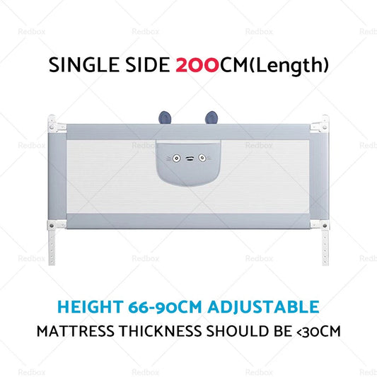 Adjustable Folding Kids Safety Bed Rail for Toddler Cot Guard