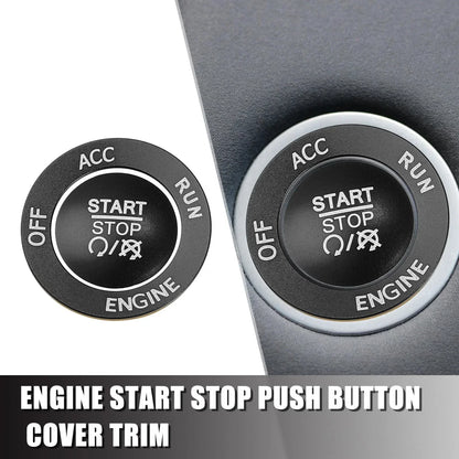Engine Start Stop Push Button Cover Kit for Dodge Charger Challenger (2015-2023)