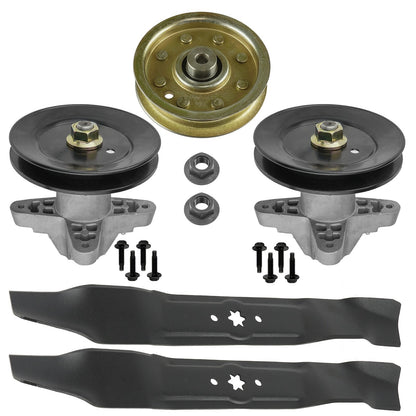 Deck Spindle Assembly with Pulley for Cub Cadet RZT-17 RZT-42 (2014–2018)