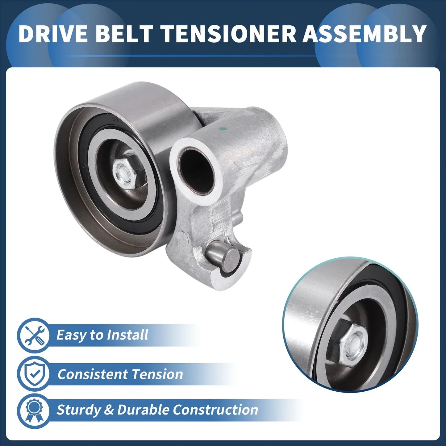 Belt Tensioner for Lexus GS300 3.0L (1993-2005) - Durable Metal 1 x Unit