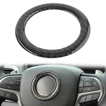 Black Steering Wheel Hub Cover Trim for Jeep Grand Cherokee (2014-2022)