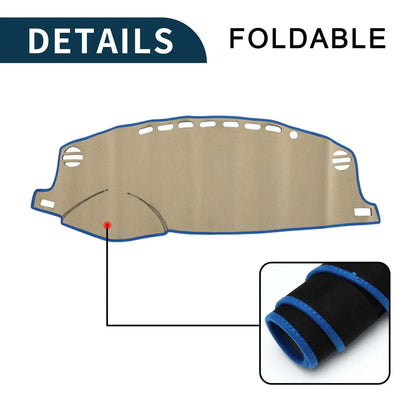 Dashboard Cover Mat for Lexus CT 200H 2011-2019 Sun Protector Pad Black Blue