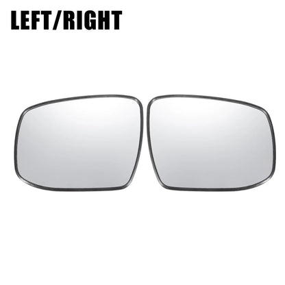 Pair White Mirror Glass w/ Back Non-heated for Honda Jazz Fit (2001-2023)