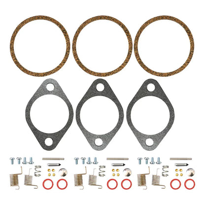 3 x Carburetor Repair Kit for Mercury Force 90 95 HP Outboard (1995-1999)