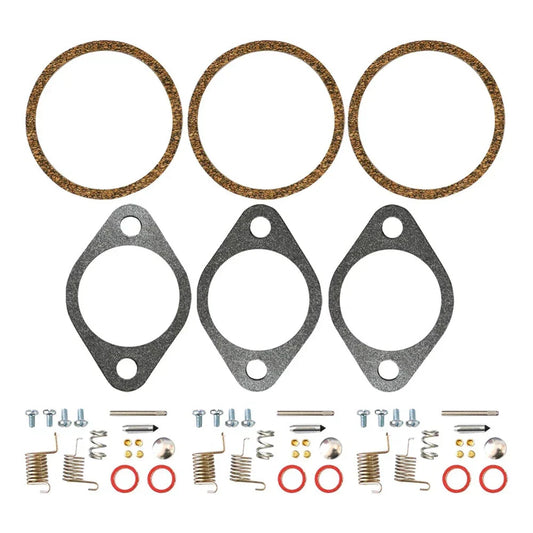 3 x Carburetor Repair Kit for Mercury Force 90 95 HP Outboard (1995-1999)