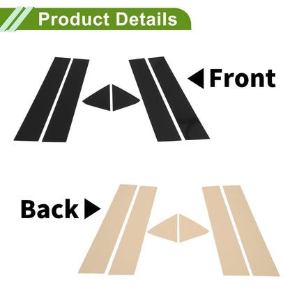 6 x Pillar Window Trim for Dodge Charger (2006-2010) Black