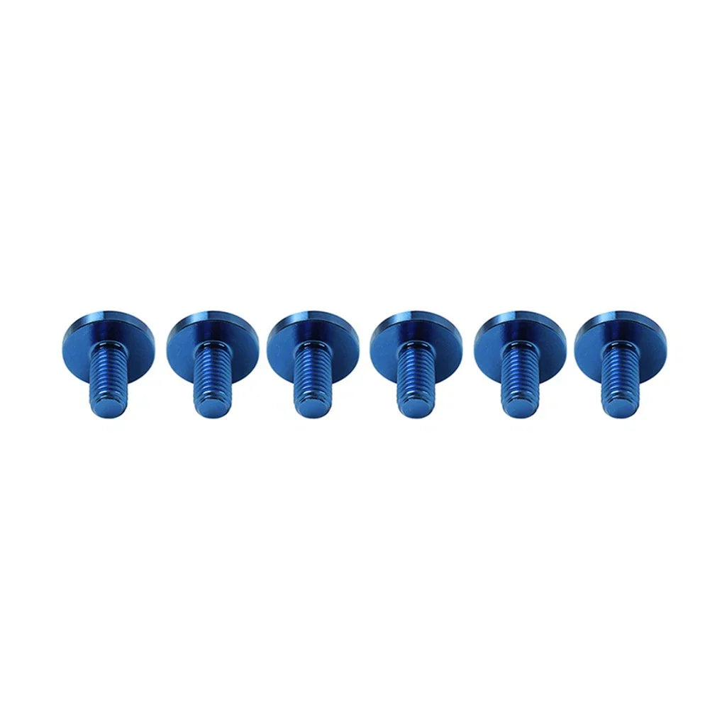 6 x M6x10mm Titanium Alloy Torx Head Bolts for Bike Motor - Blue