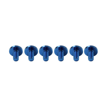 6 x M6x10mm Titanium Alloy Torx Head Bolts for Bike Motor - Blue