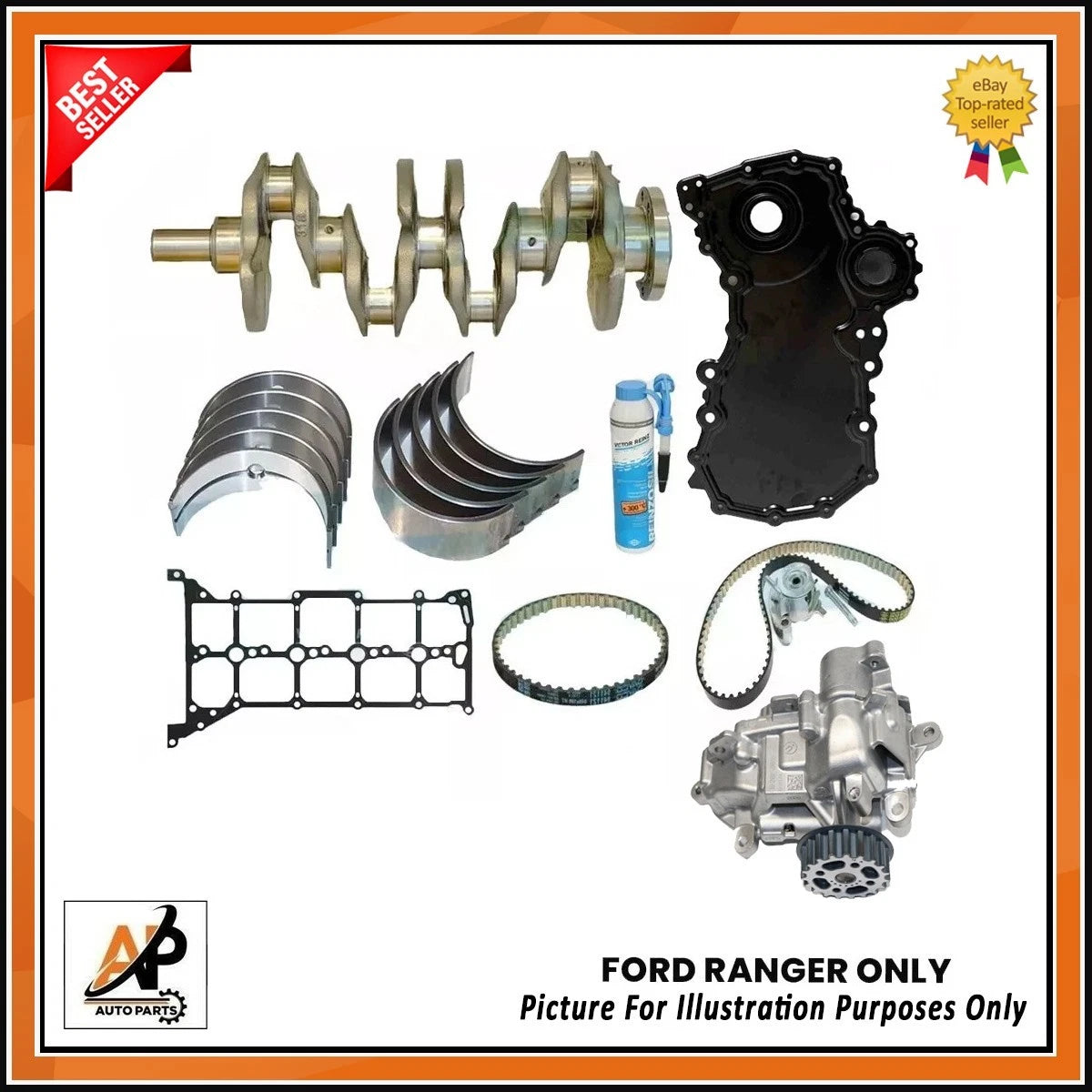 Crankshaft Engine Rebuild Part Kit for Ford Ranger 2.0 EcoBlue (2016–2021)
