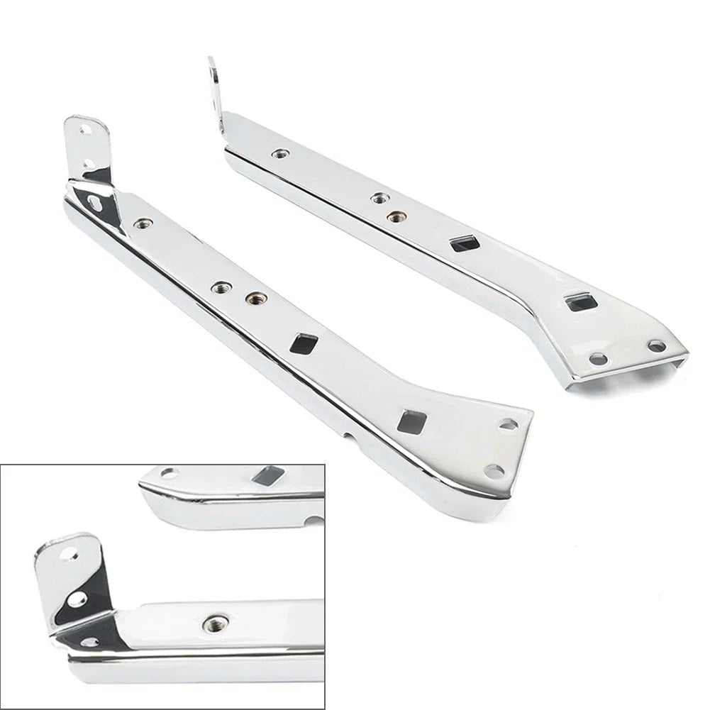 Saddlebag Rail Support Brackets for Harley Touring 1985-2008 Chrome