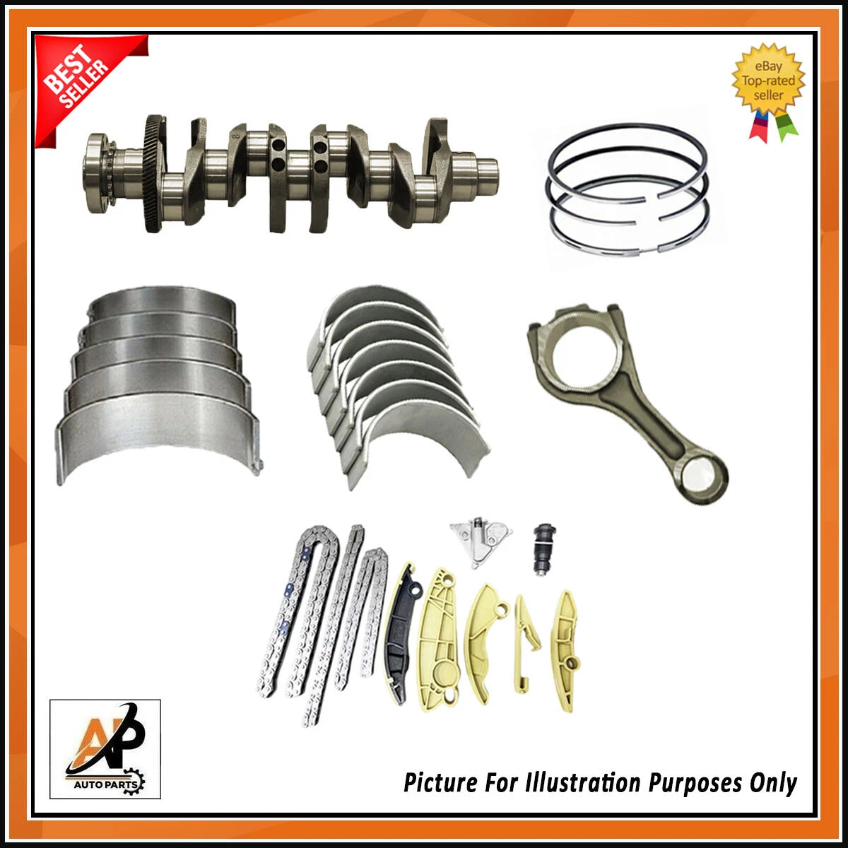Crankshaft Rebuild Kit for Land Rover Jaguar 2.0 Diesel AJ20D4 (2010–2018)