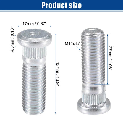 M12x1.5 Wheel Lug Studs for Honda Accord City (2003-2023) - 20 pcs