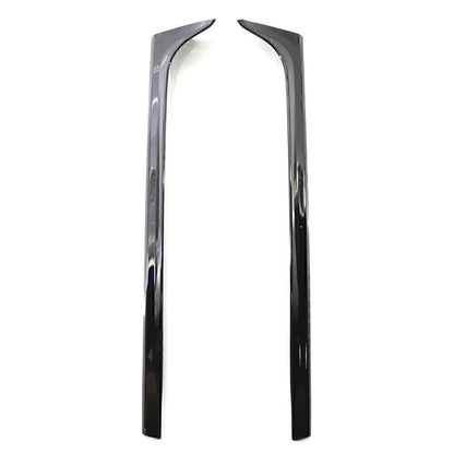 Black Rear Window Side Spoiler Canard Splitter Trim for VW Polo (11-17)