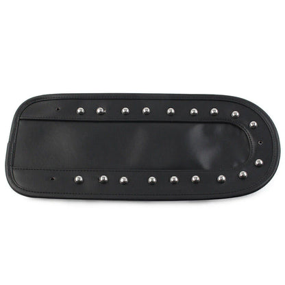 Black PU Leather Rear Fender Bib Solo Seat for Harley Heritage Softail (06-17)